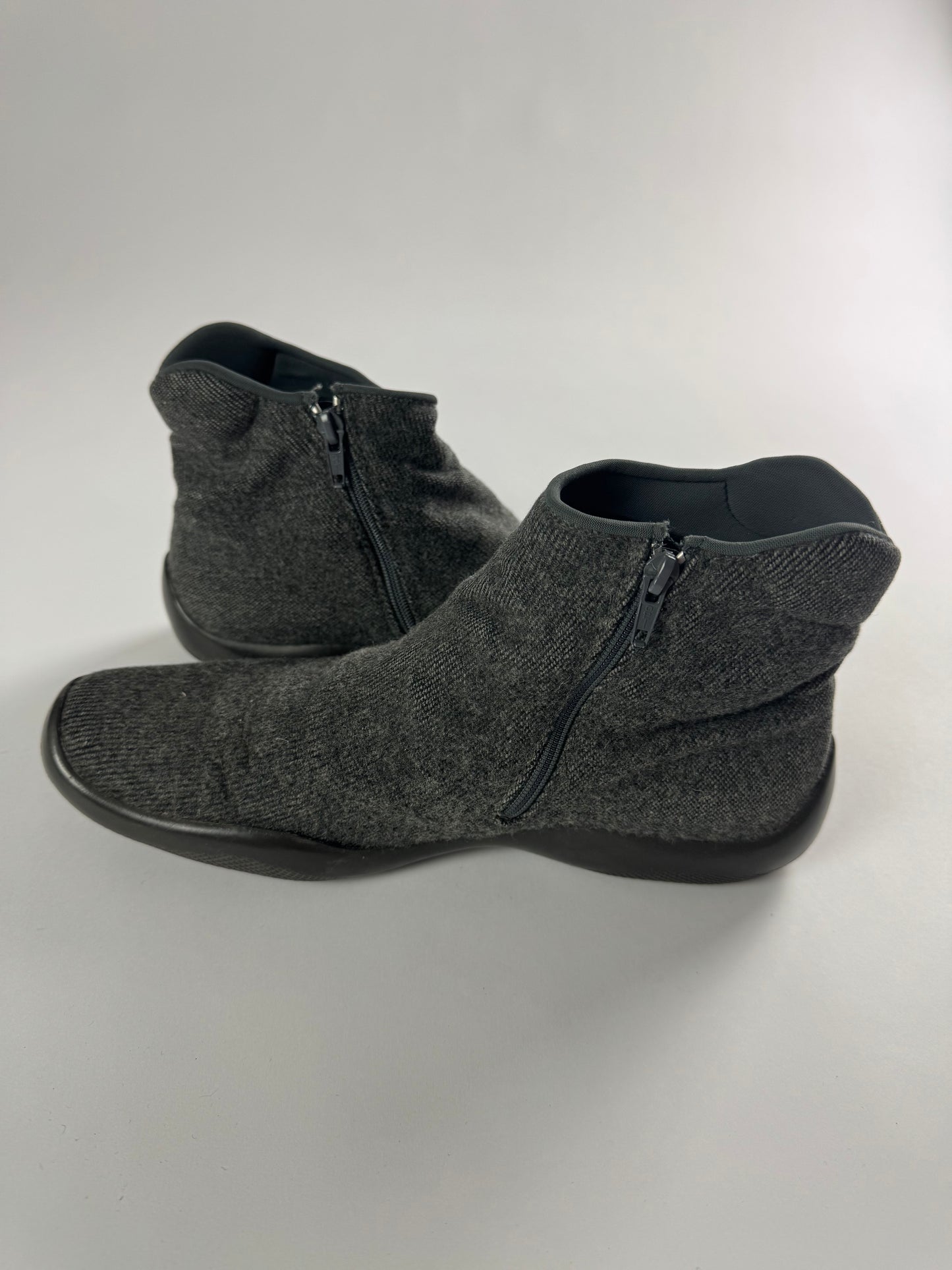 Prada Linea Rossa Grey Shadow Sole Mid Boots FW 1999 - 41 IT/42 EU