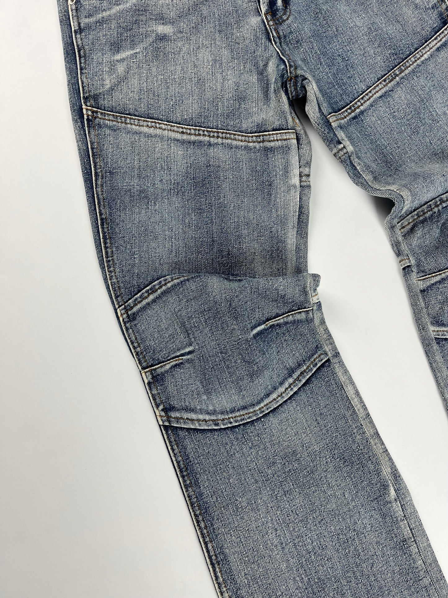 Dolce & Gabbana Blue Denim Moto Pants 2000s - M