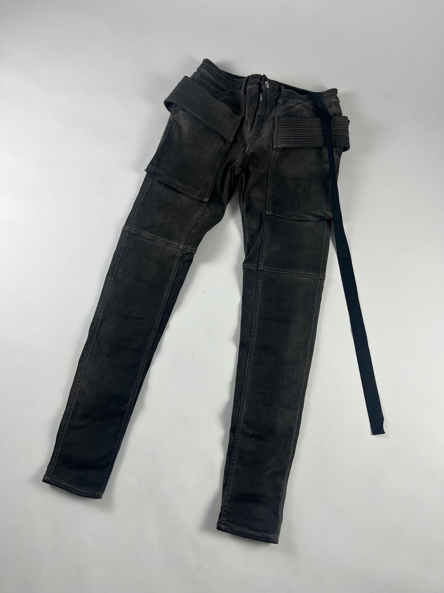 Rick Owens DRKSHDW Dark Dust Strap Denim Pants SS 2023 - 29 US