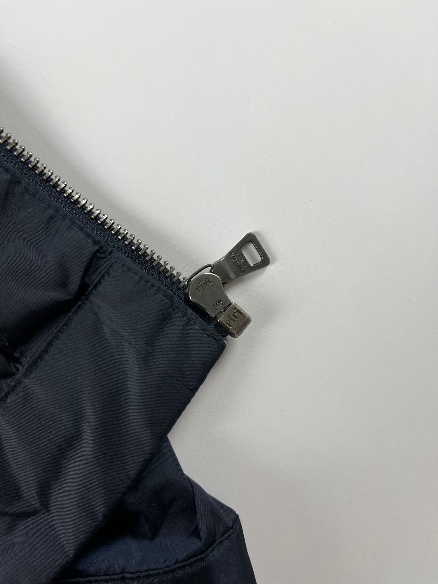 Prada Navy Nylon Moto Jacket SS 2009 - M