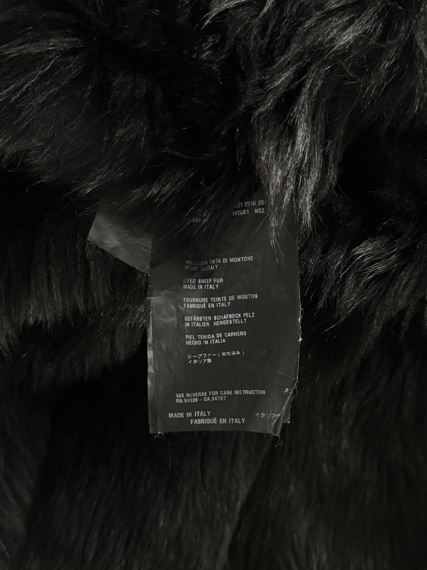 Prada Brown Fur Trimmed Brushed Sheepskin Leather Coat FW 2010 - S