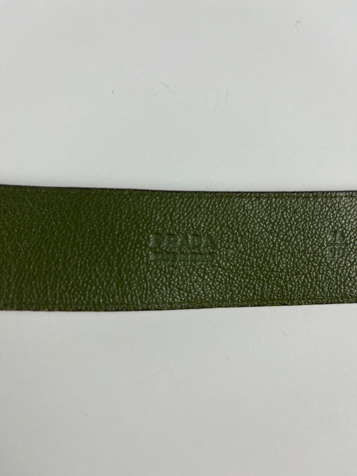 Prada Snakeskin Leather Belt SS 2005 - 90 CM