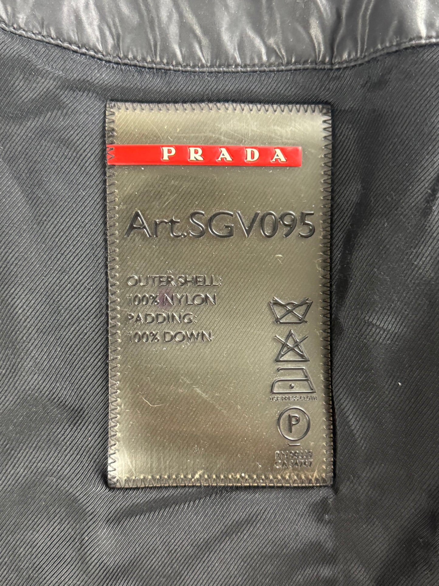 Prada Linea Rossa Strapped Collar Puffer Jacket FW 2009 - M