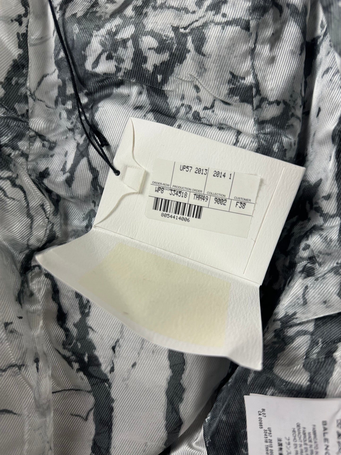 Balenciaga Alexander Wang Marble Effect Fox Fur Crop Jacket FW 2013 - XS