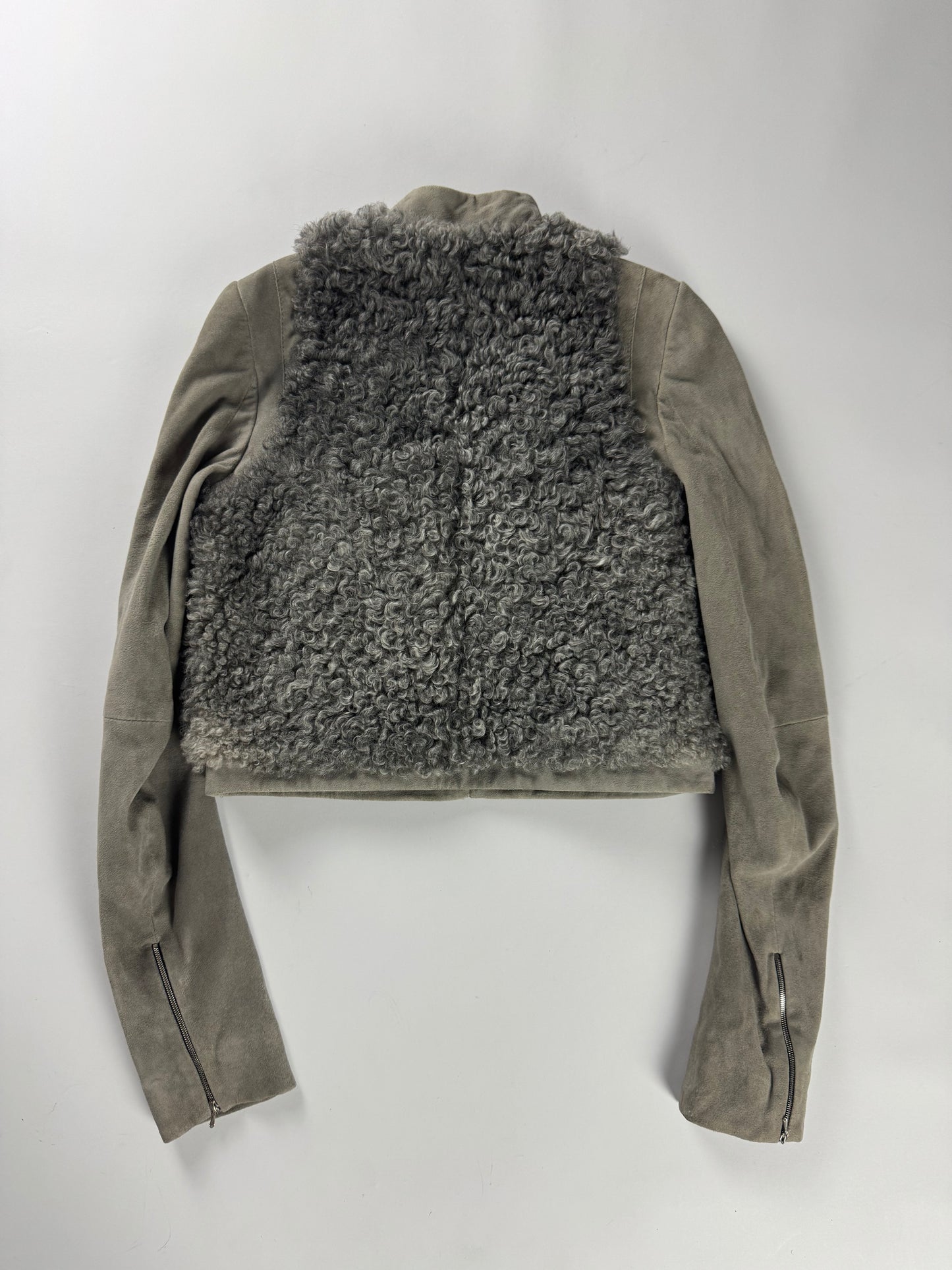 Balenciaga Nicolas Ghesquière Lamb Leather Fur Jacket Pre-Fall 2008 - XS