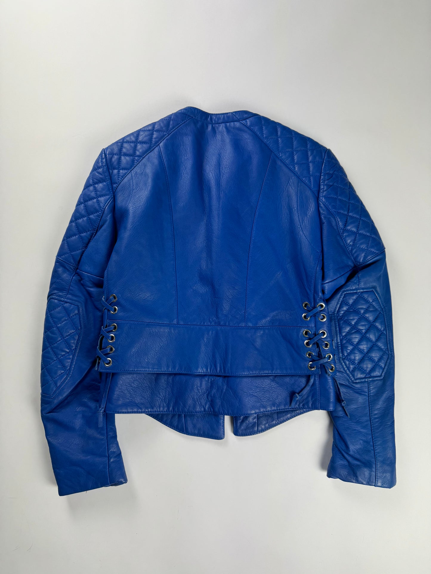 Balenciaga Nicolas Ghesquière Perfecto Royal Blue Leather Cobalt Rider SS 2011 - XS