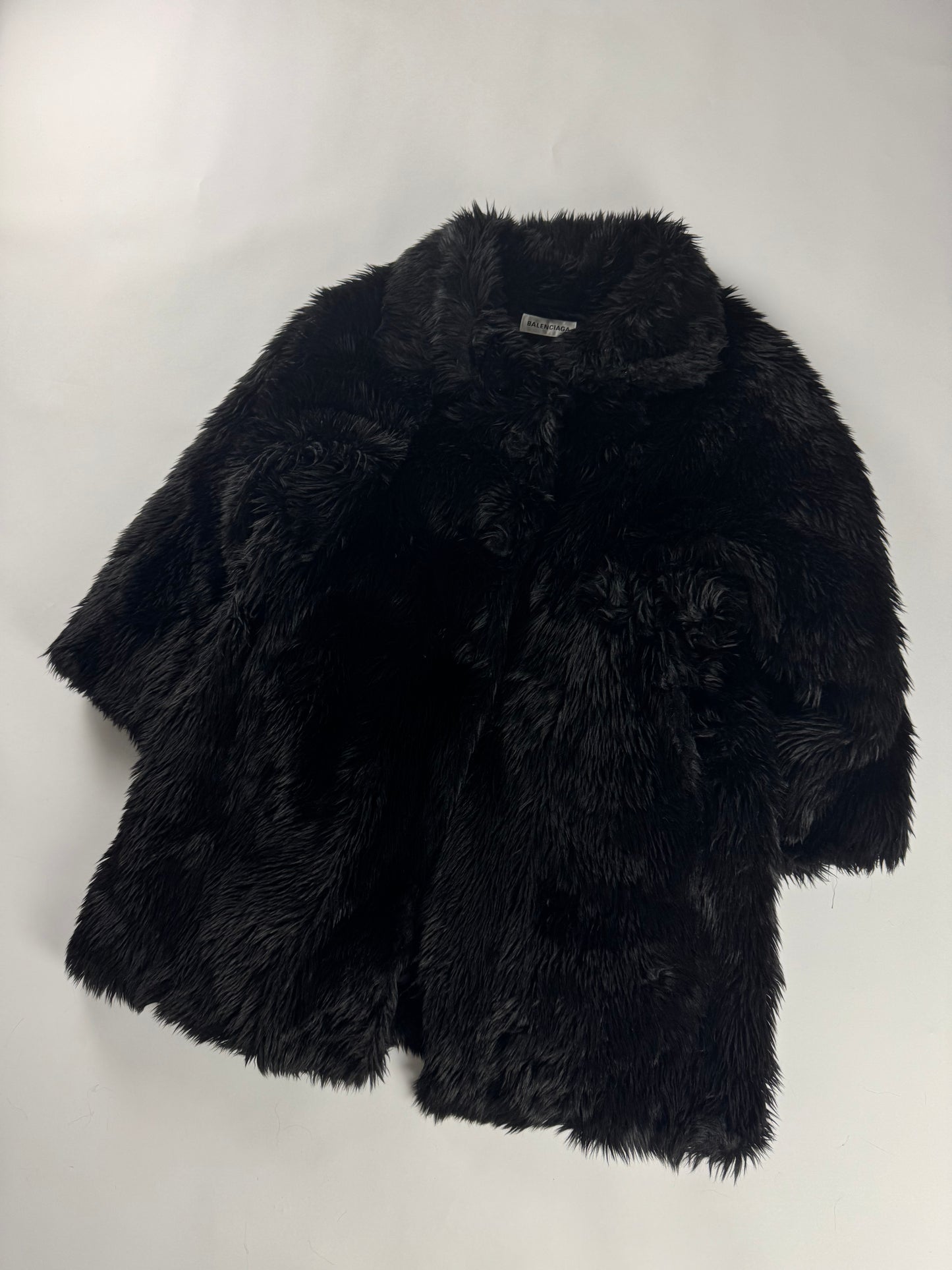 Balenciaga Faux Fur Oversize Coat FW 2019 - XS