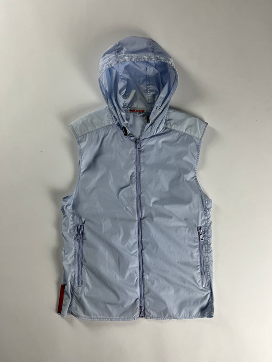Prada Linea Rossa Nylon Double Zip Vest SS 2000 - M