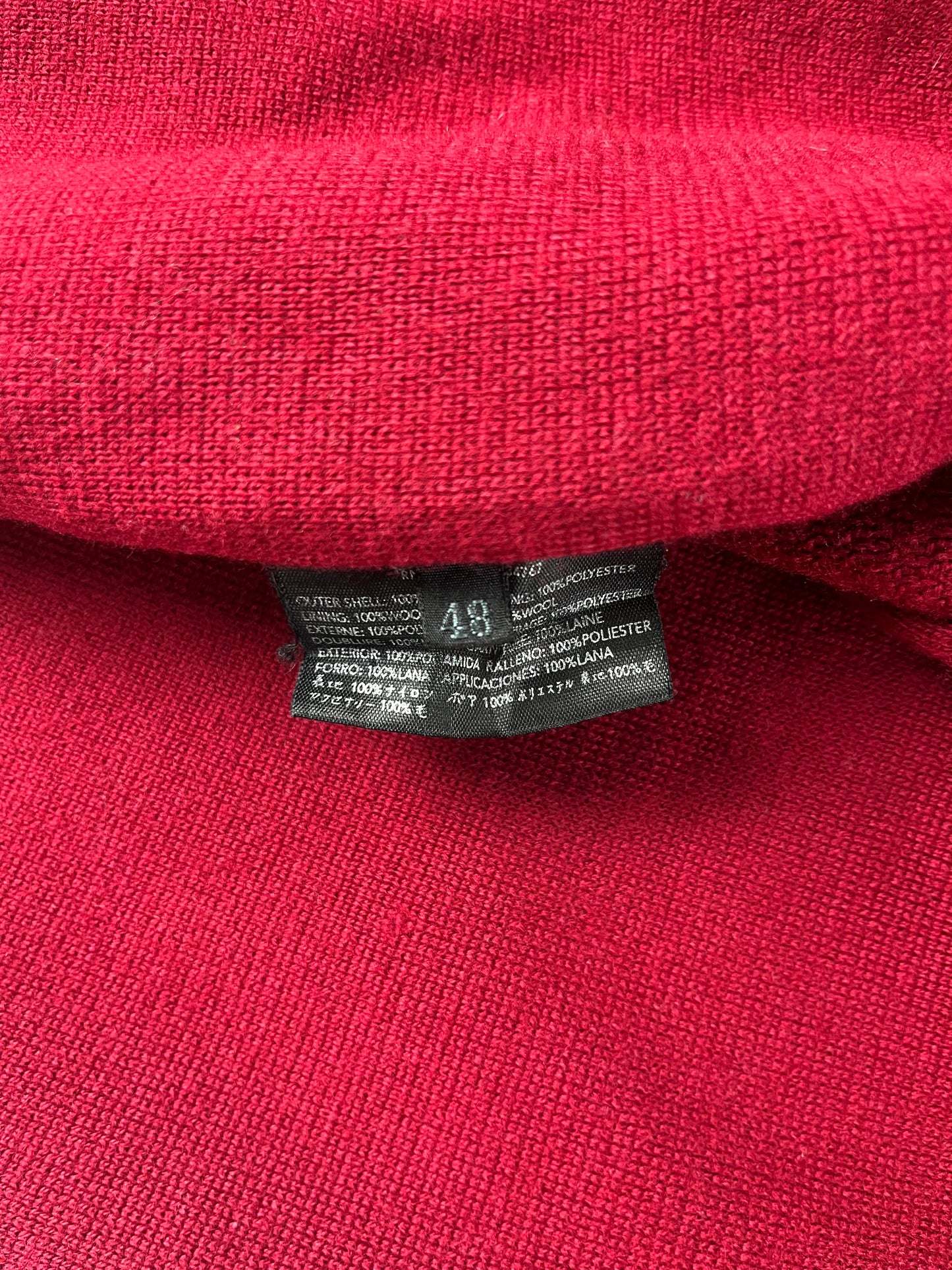 Prada Linea Rossa Red Hybrid Nylon Zipper Jacket SS 2000 - M
