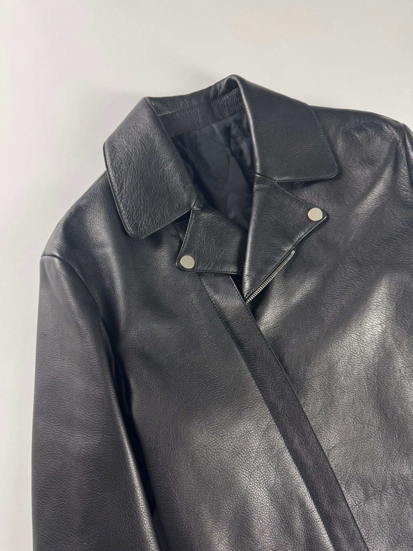 Balenciaga Alexander Wang Dark Buffalo Leather Perfecto Jacket FW 2015 - M