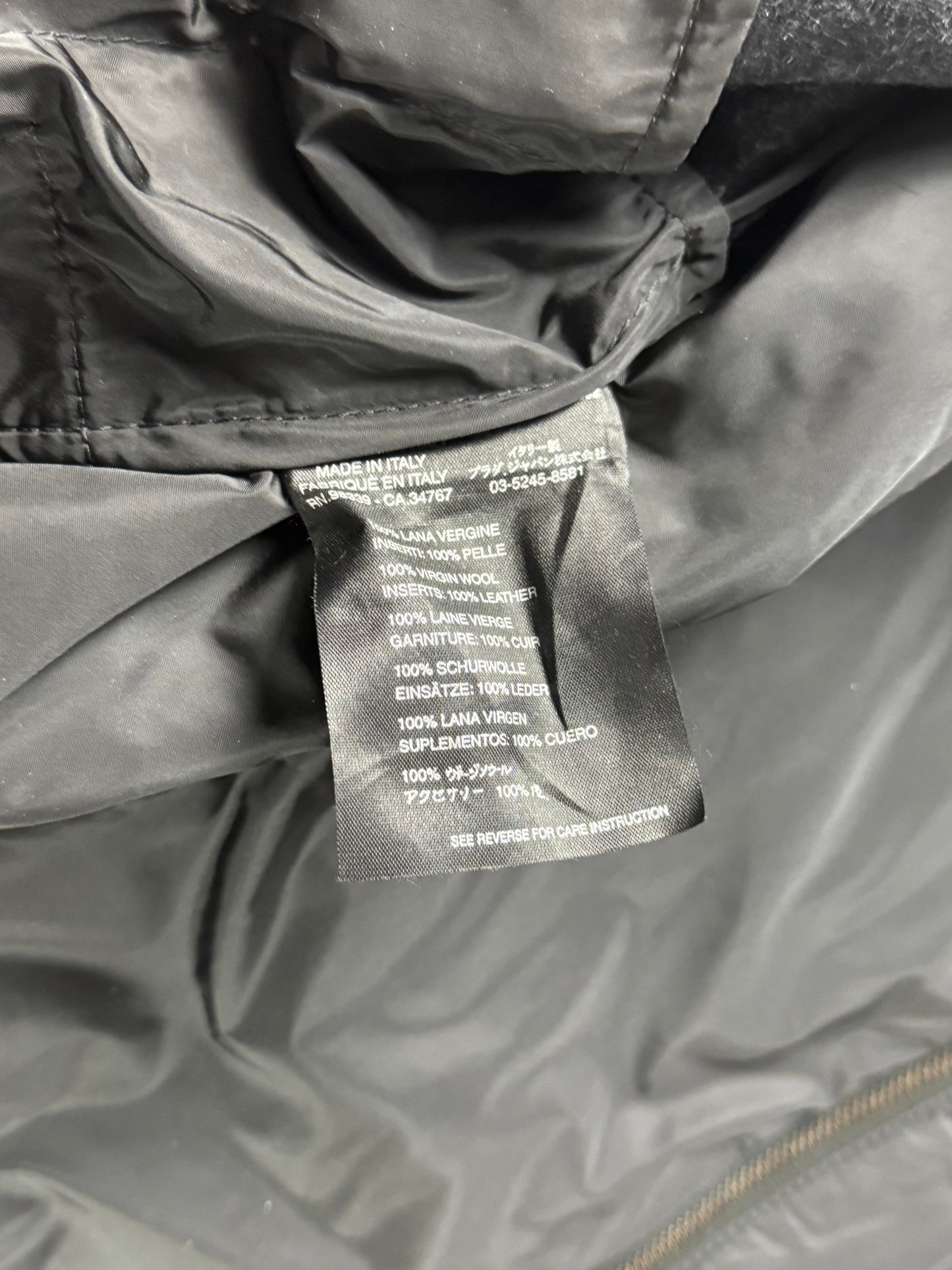 Prada Two Tones Hybrid 2 in 1 Belted Premium Brushed Wool Overcoat 2000s - S