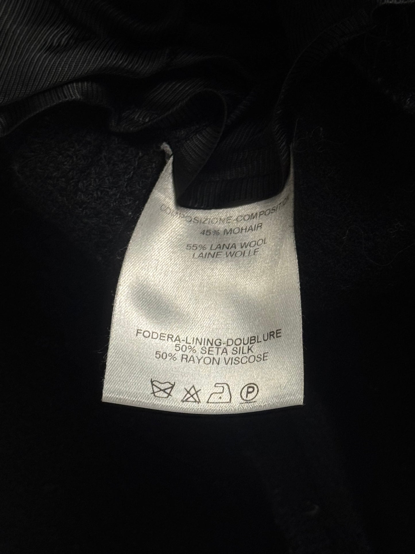 Balenciaga Dark Leather Sleeves Peplum Black Jacket FW 2002 - S