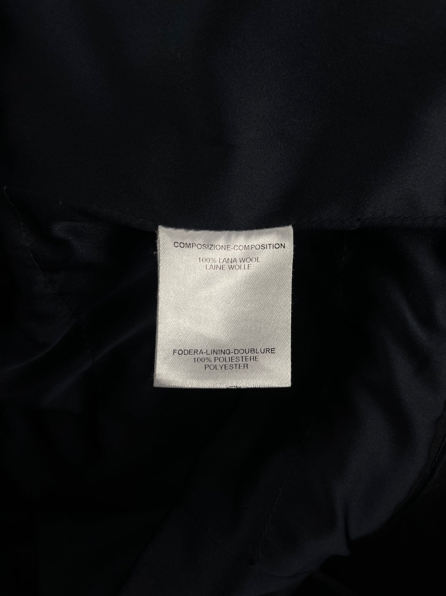 Gucci Leather Trim Wool Peacoat FW 2005 - S