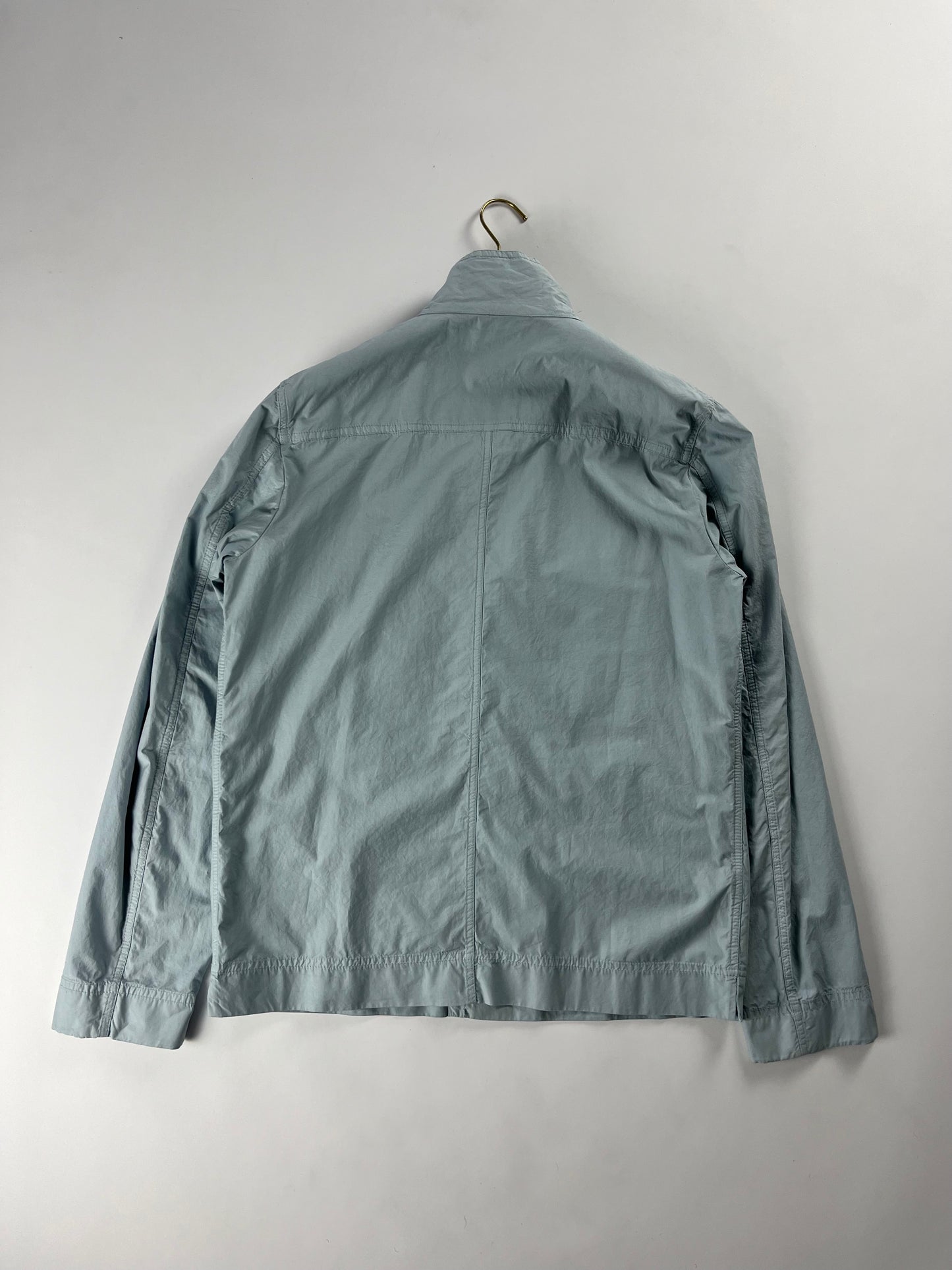 Bottega Veneta Cyan Utility Safari Funnel Collar Jacket SS 2017 - M