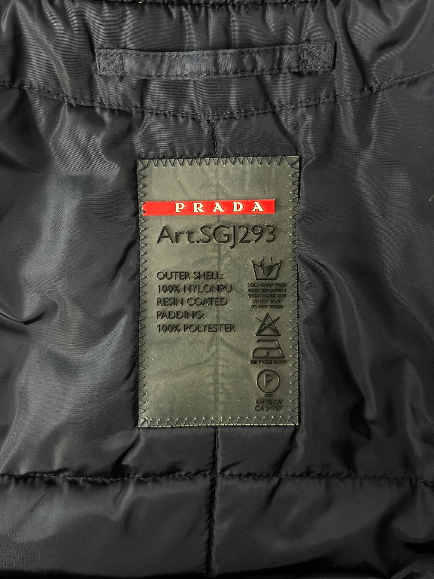 Prada Linea Rossa Marine Down Jacket FW 2012 - L
