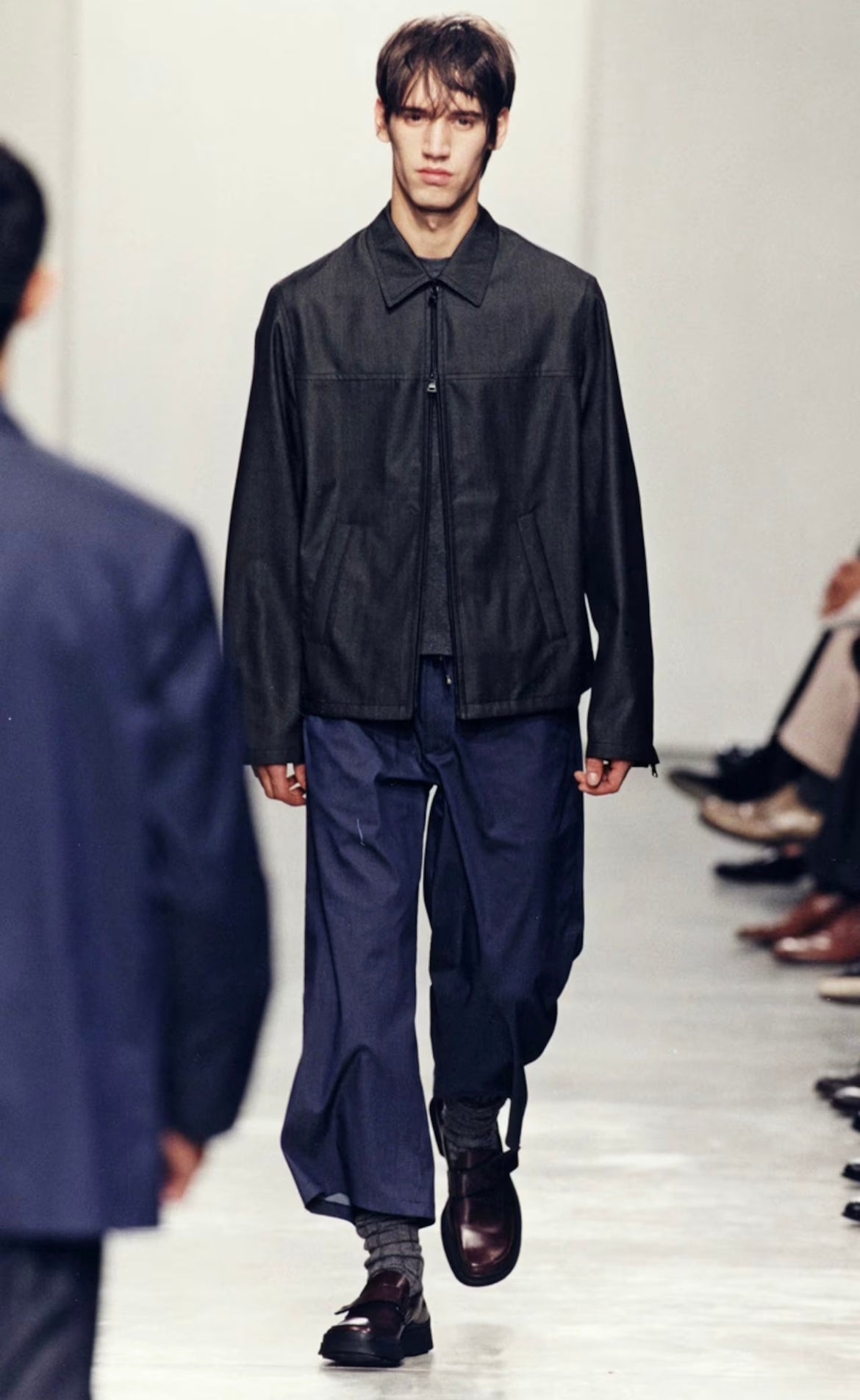Prada Double Zip Linen Jacket FW 1998 - L