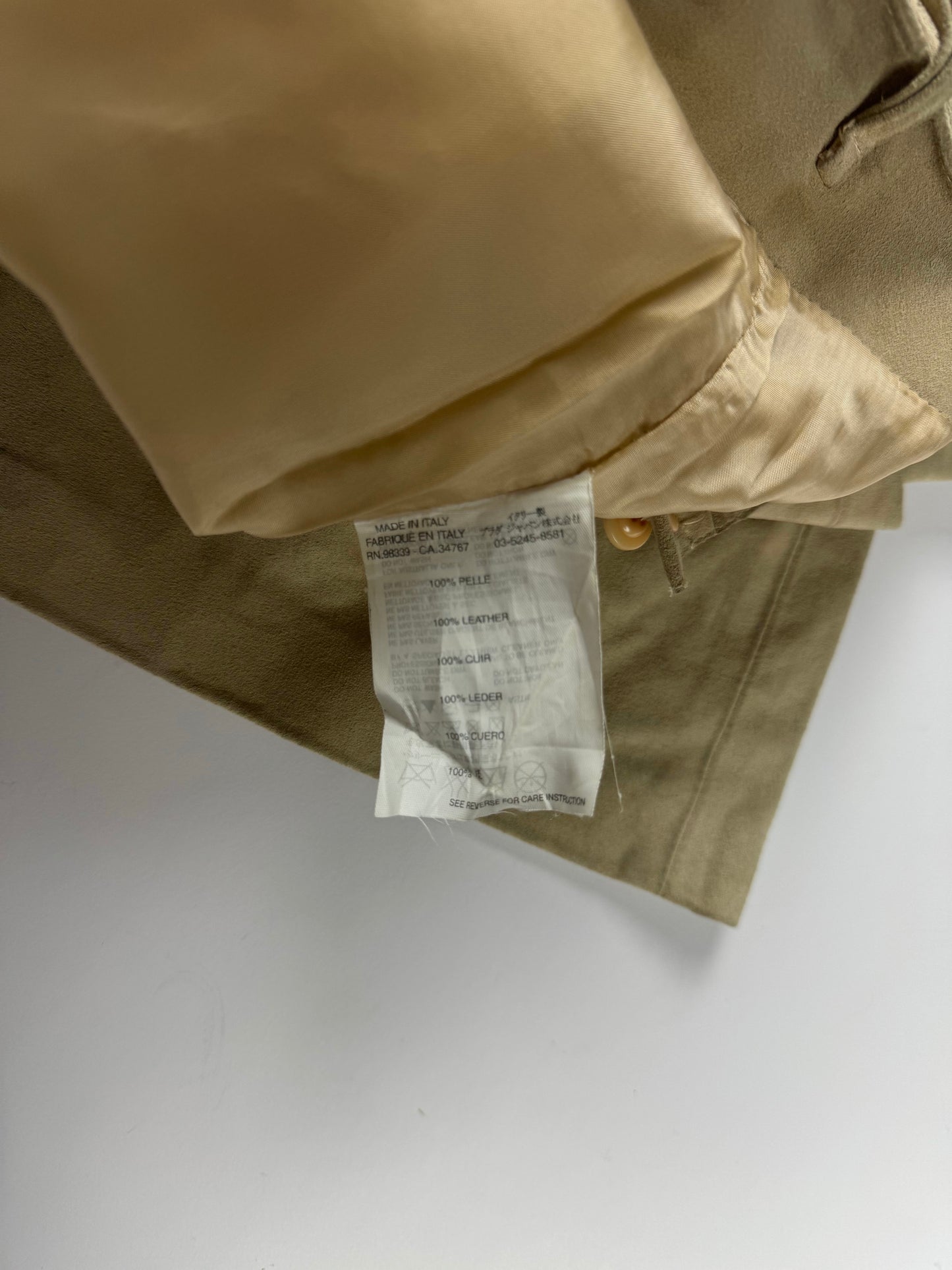 Miu Miu Suede Leather Cowboy Bootcut Pants 2000s - XS