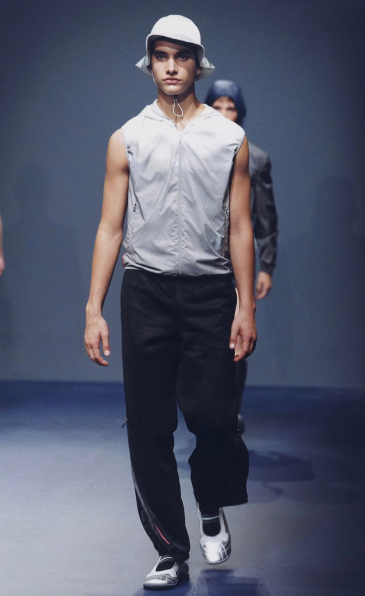 Prada Linea Rossa Nylon Flare Pants SS 2000 - S