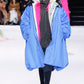 Balenciaga Electric Blue Oversize Shirt Balloon Overcoat FW 2018 - M