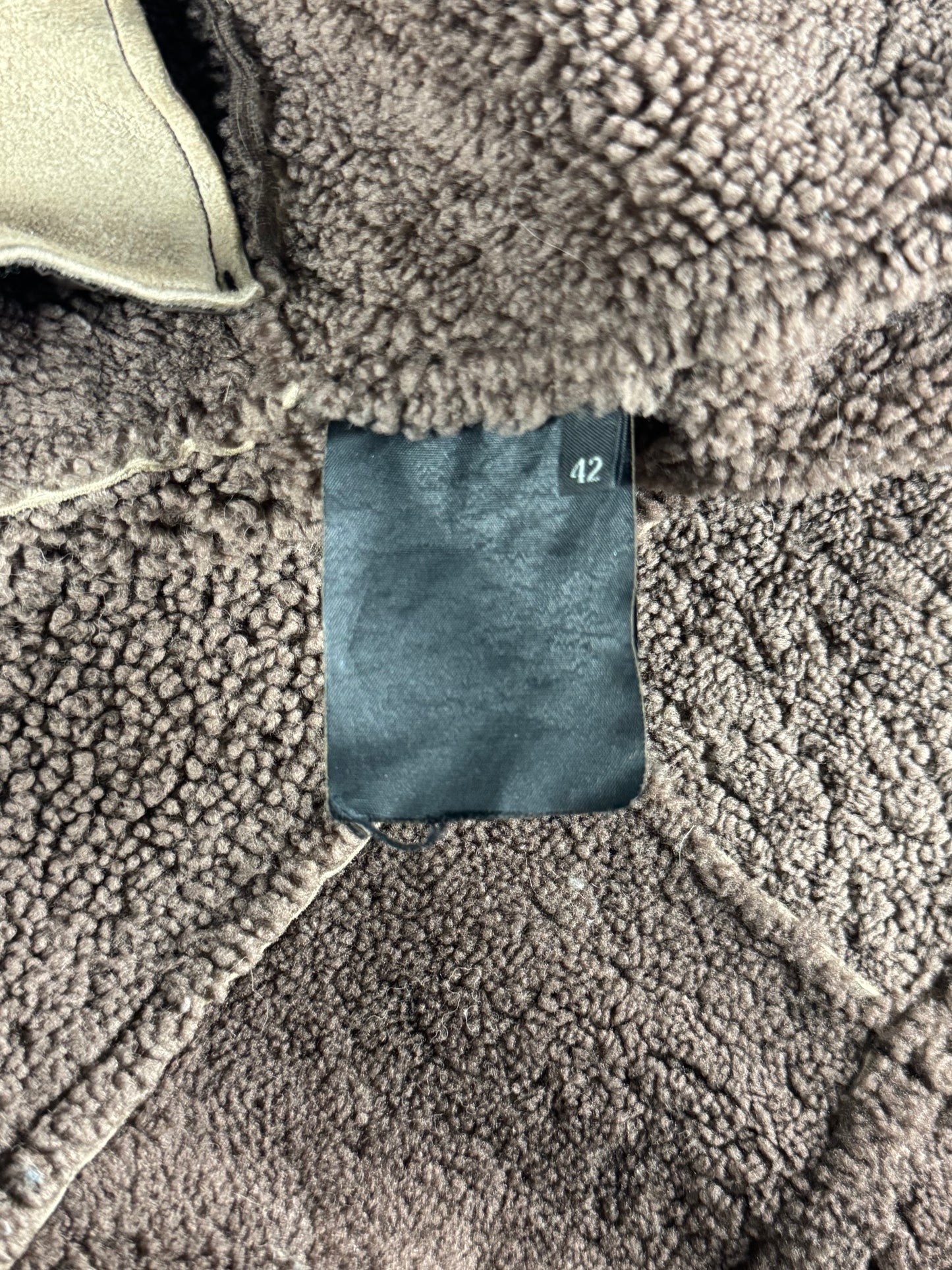 Prada Shearling Embroidered Frog Closure Sheepskin Collar Coat FW 2005 - S