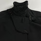 Prada Black Belted Collar Coat FW 1999 - M