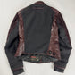 Prada Brown Wine Leather Moto Jacket 2000s - XS