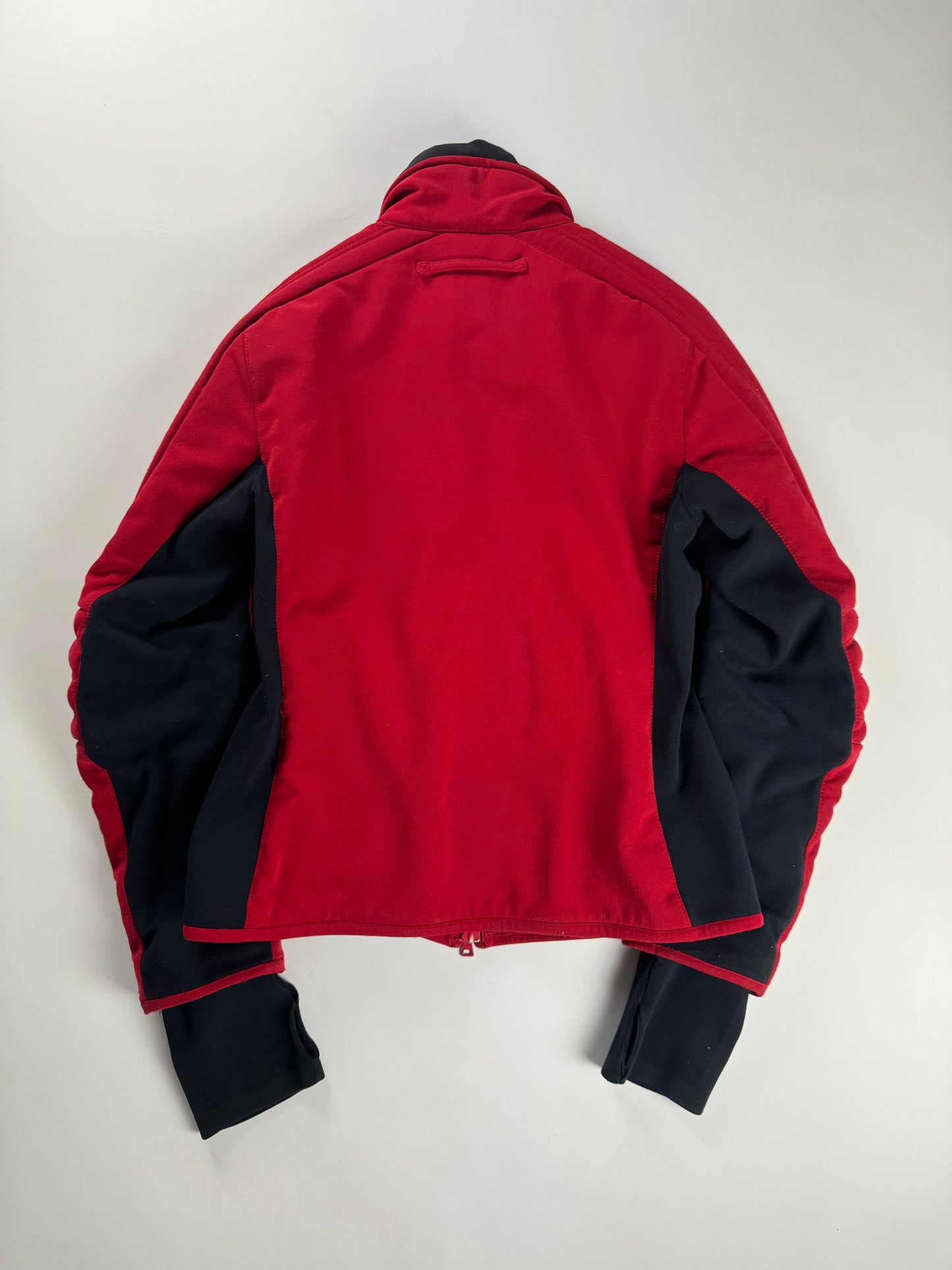 Prada Red Fireflash Cuff Motor Jacket SS 2011 - M