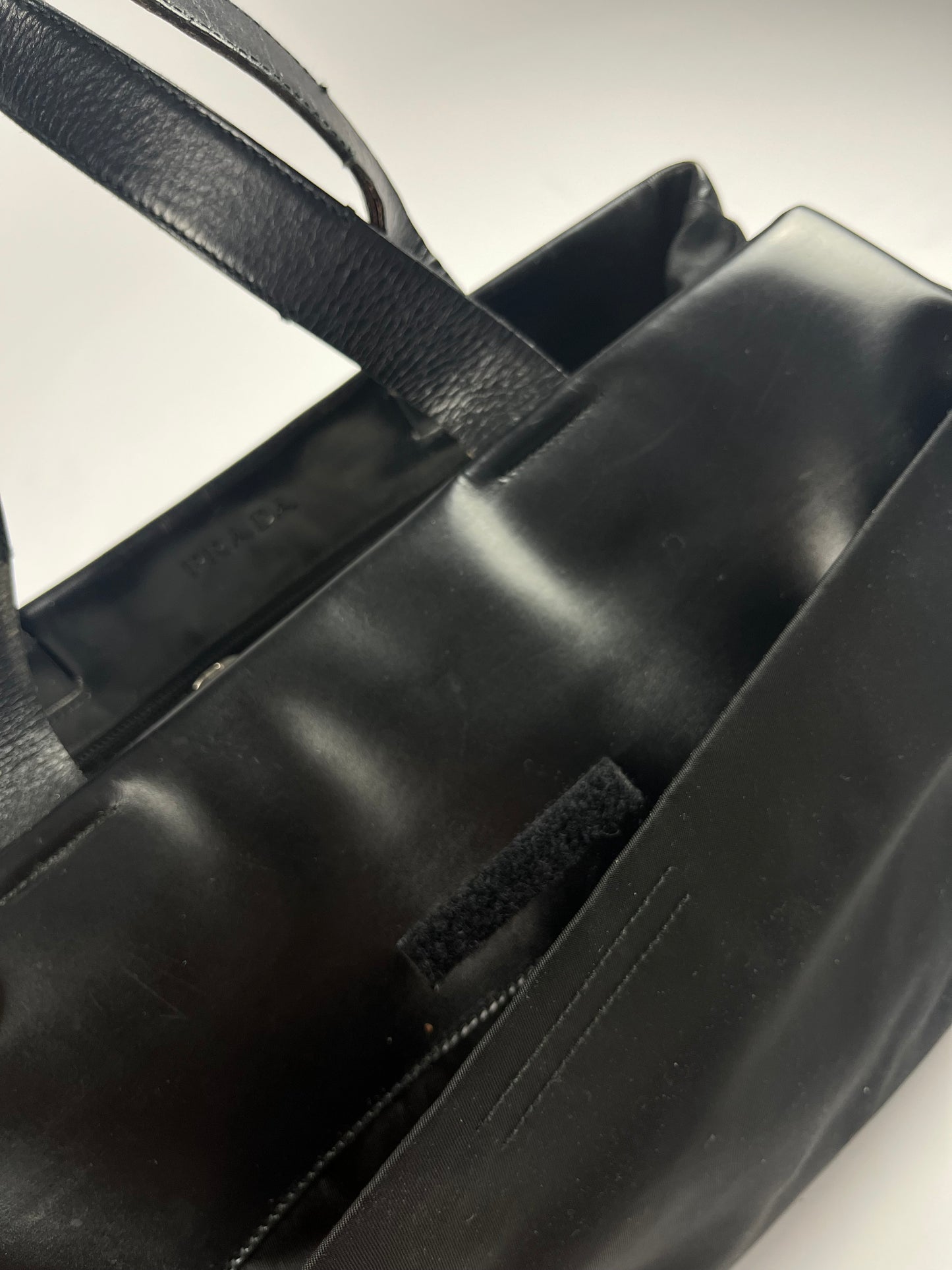 Prada Leather Nylon Tote Bag FW 1999 - OS