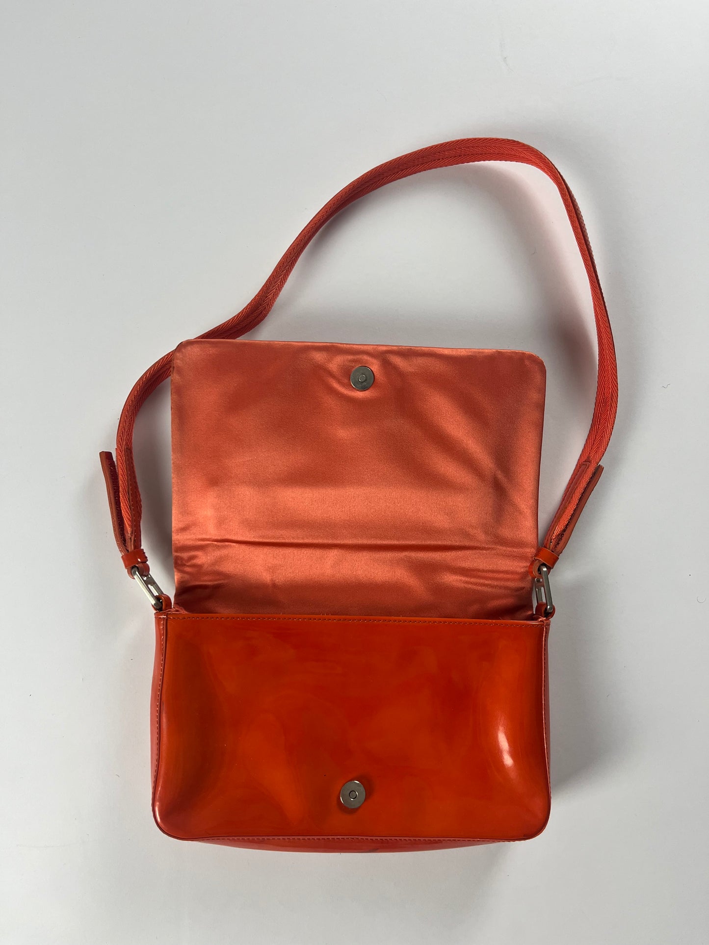 Prada Patent Orange Shoulder Bag FW 1999 - OS