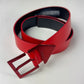 Dior Homme Sample Kris Van Assche Red Leather Belt SS 2009 - 90 CM