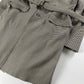 Prada Grey Striped Minimalist Belted Coat FW 2000 - L
