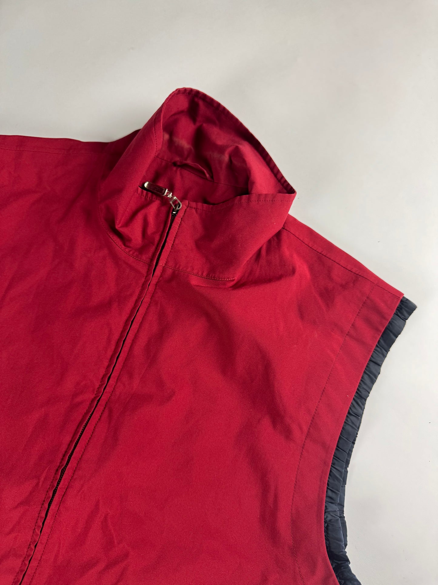 Prada Linea Rossa Red Nylon Vest SS 2000 - XL