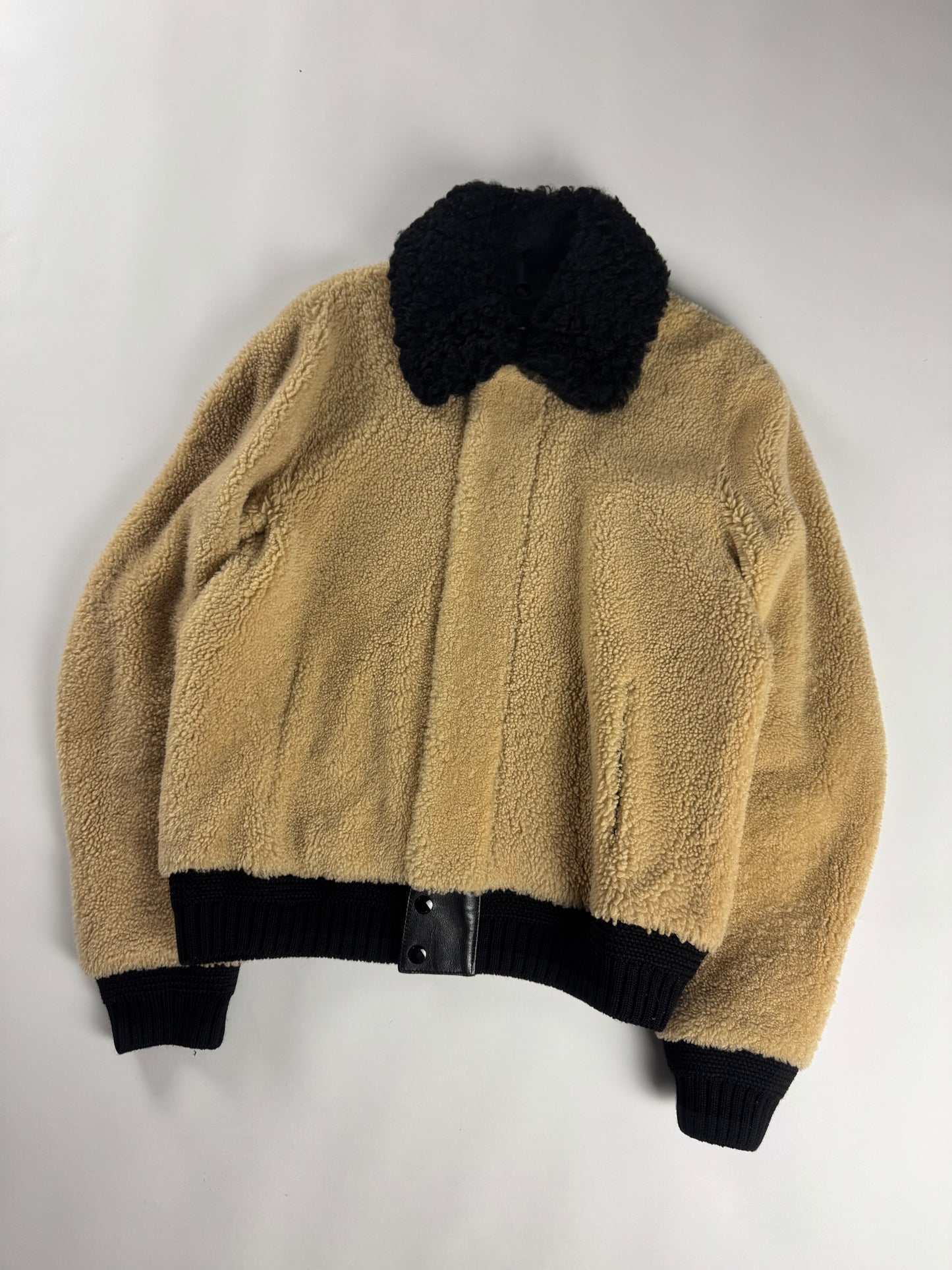 Saint Laurent Shearling Teddy Bomber Jacket FW 2017 - L