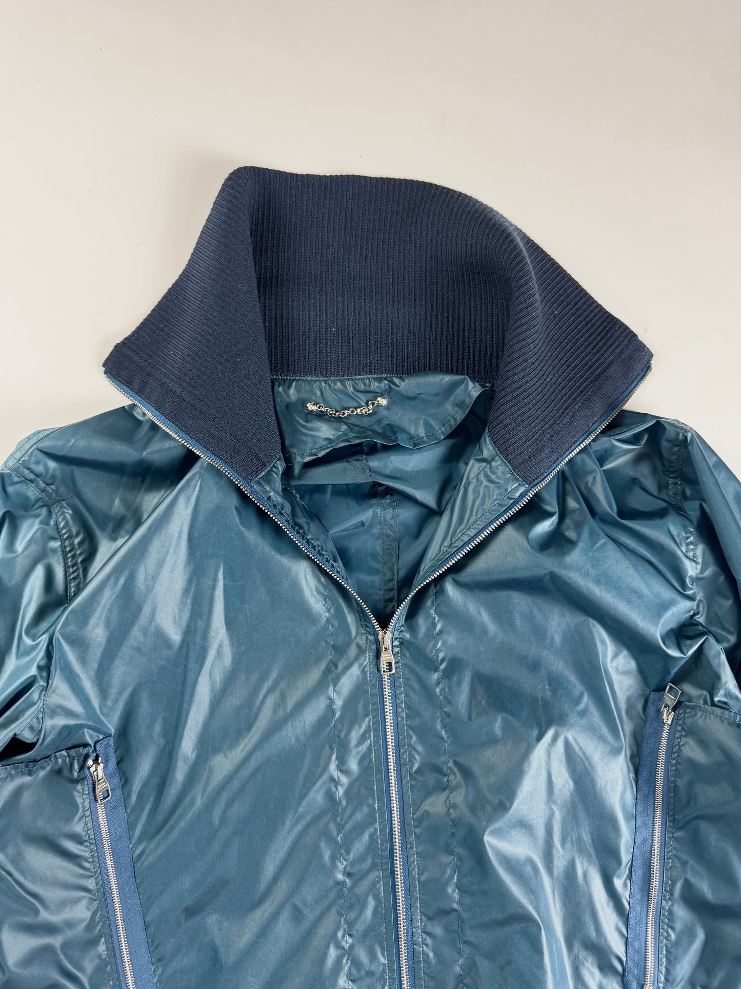 Louis Vuitton Blue Military Technical Turtleneck Jacket FW 2008 - M