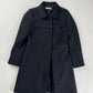 Prada Black Virgin Wool Elegant Coat 2000s - S