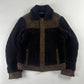 Gucci Dark Brown Shearling Wool Blend Jacket - M