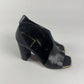 Celine Calfskin Square Toe Asymmetrical Heel Slingback Scandal Pumps SS 2015 - 38 EU