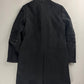 Prada Leather Padded Elbows Wool Long Coat FW 1999 - S