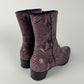 Prada Purple Python Leather Boots FW 2000 - 40 IT/40,5 EU