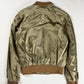 Celine Sample Light Brown Satin Bomber Jacket 2020s - S