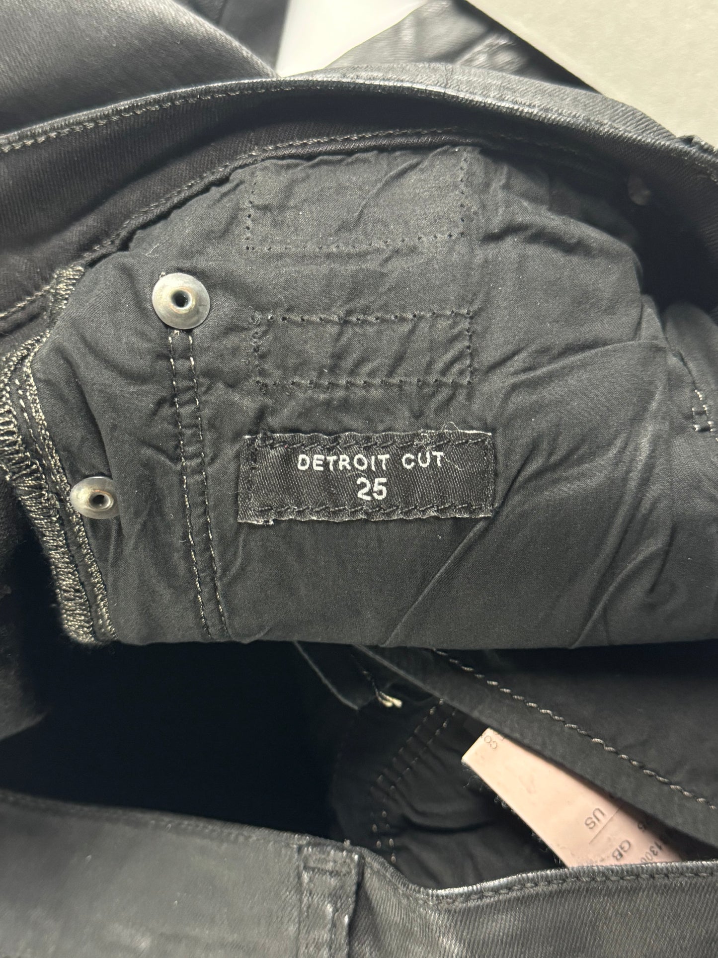 Rick Owens Drkshdw Sample Detroit Waxed Pants - XS