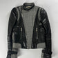 Balenciaga Leather Sleeves Peplum Jacket FW 2002 - S