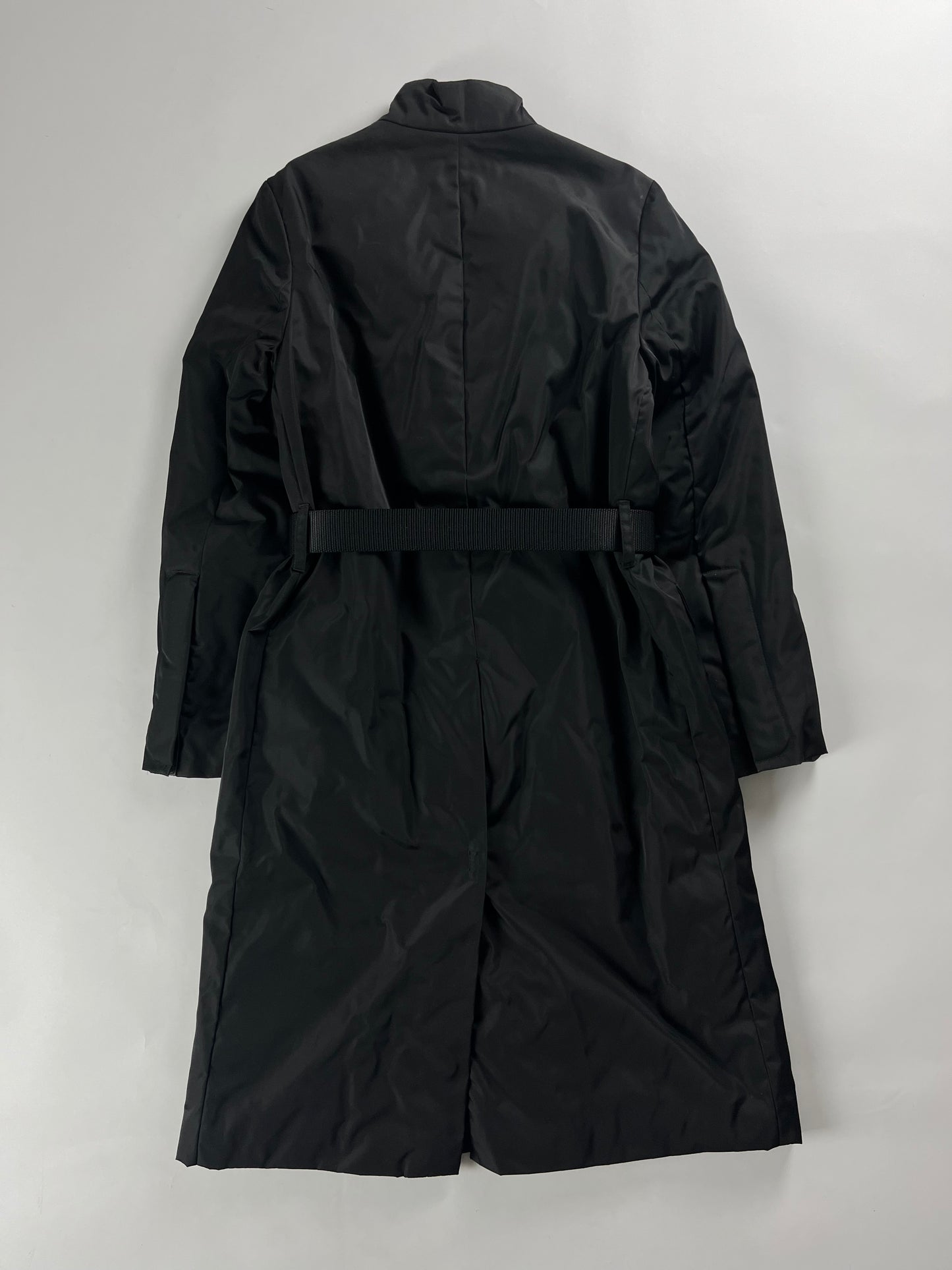 Prada Strapped Belted Nylon Coat FW 1999 - S