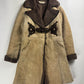 Prada Shearling Embroidered Frog Closure Sheepskin Collar Coat FW 2005 - S