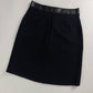 Gucci Tom Ford Essential Black Leather Pockets Skirt FW 2000 - M