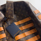 Louis Vuitton Nigo LV toile Monogram Military Leather Jacket Resort 2022 - L