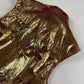 Dior Homme Sample Oro Fluxia Gold Crinkled Metallic Fuchsia Zip Trim Leather Sleeveless Jacket SS 2009 - M