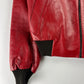 Prada Premium Red Leather Bomber Jacket FW 2000 - M