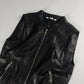 Yves Saint Laurent Double Side Zipper Dark Leather Vest 2010s - XS