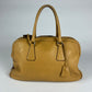 Prada Maxi Camel Leather Bowling Hand Bag FW 2000 - OS